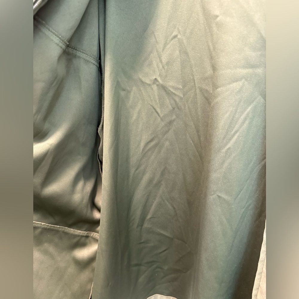 Joanna Plus Olive Green Suede Zip-Front Jacket Sz(2X) - Picture 3 of 4